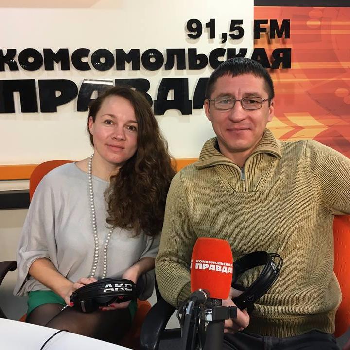Николай Кадакин на радио «Комсомольская правда»