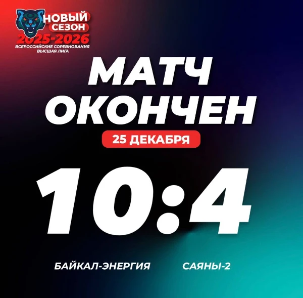 Побеждаем в первом мачте с "Саянами-2"