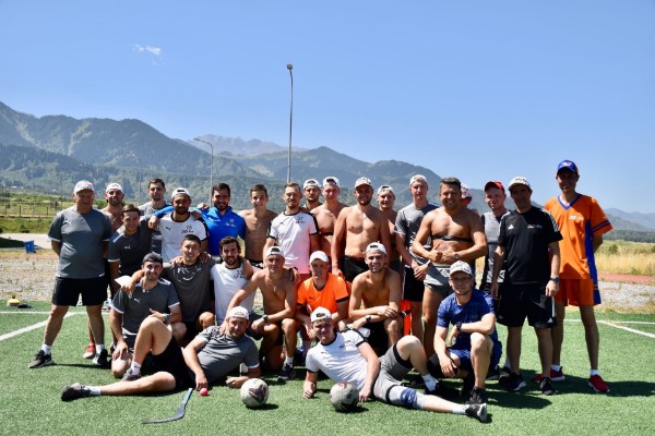 Заключительная тренировка на сборах в Казахстане