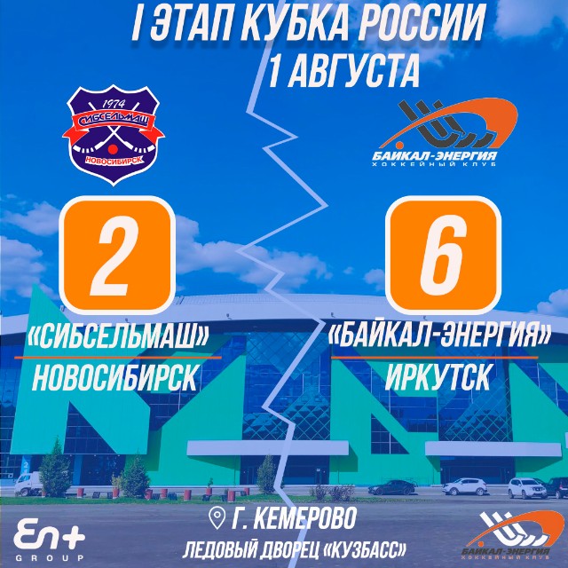 Кубок России 2021. Сибсельмаш (Новосибирск) – Байкал-Энергия (Иркутск) 2:6 (1:3)
