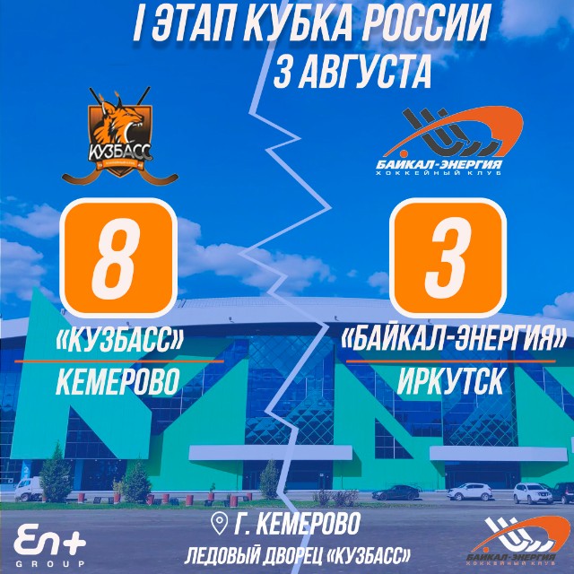 Кубок России 2021. Кузбасс (Кемерово) – Байкал-Энергия (Иркутск) 8:3 (6:0)
