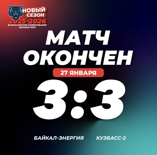 Боевая ничья во второй встрече с Кузбассом